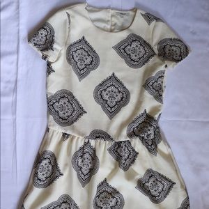 Madewell black and white dress